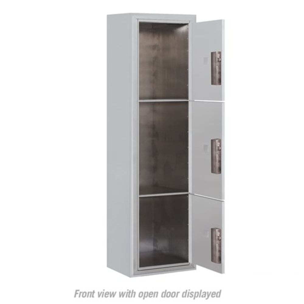 Salsbury Maximum Height Surface Mounted 4C Horizontal Parcel Locker | 3 Parcel Lockers with Private Access