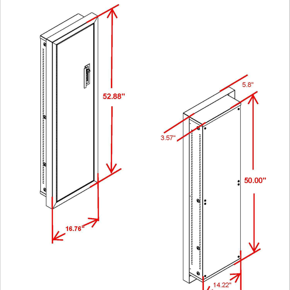 V-Line Tactical Closet Vault In-Wall Safe, 51653-S FLBK