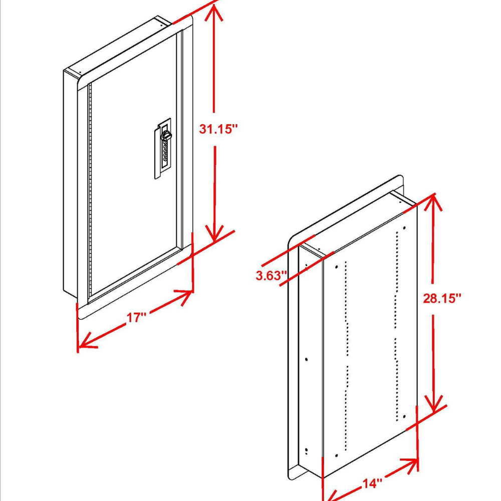 V-Line Quick Vault Xl Quick Access Security Case, 41214 QVXL
