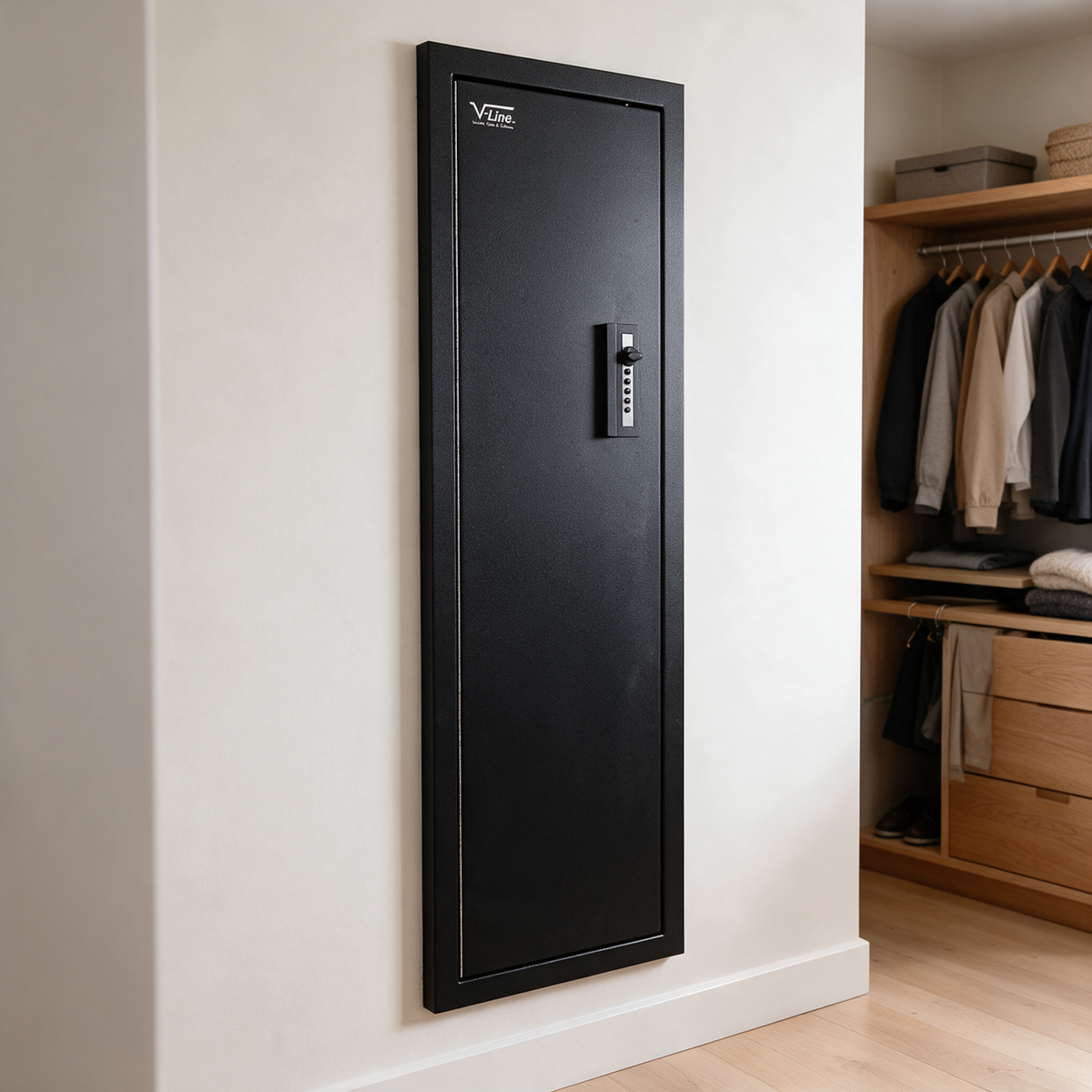 V-Line Tactical Closet Vault In-Wall Safe, 51653-S FLBK