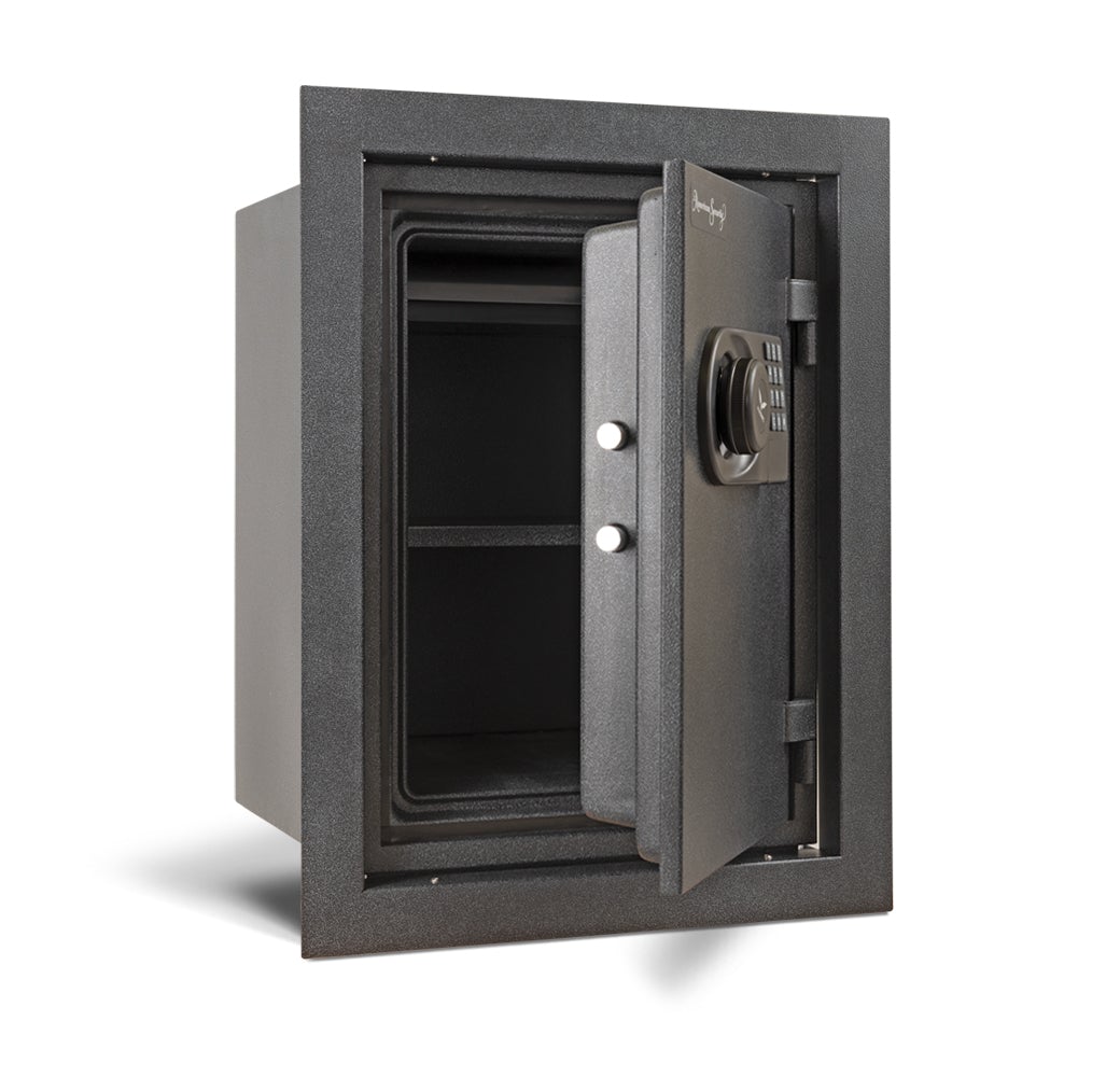 AMSEC WFS149E5LP Fireproof Wall Safe Door Open Empty