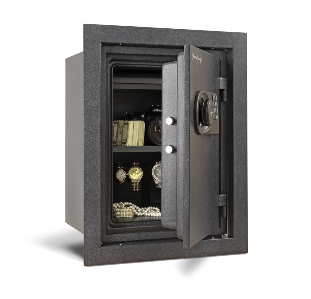 AMSEC WFS149E5LP Fireproof Wall Safe Door Open Full