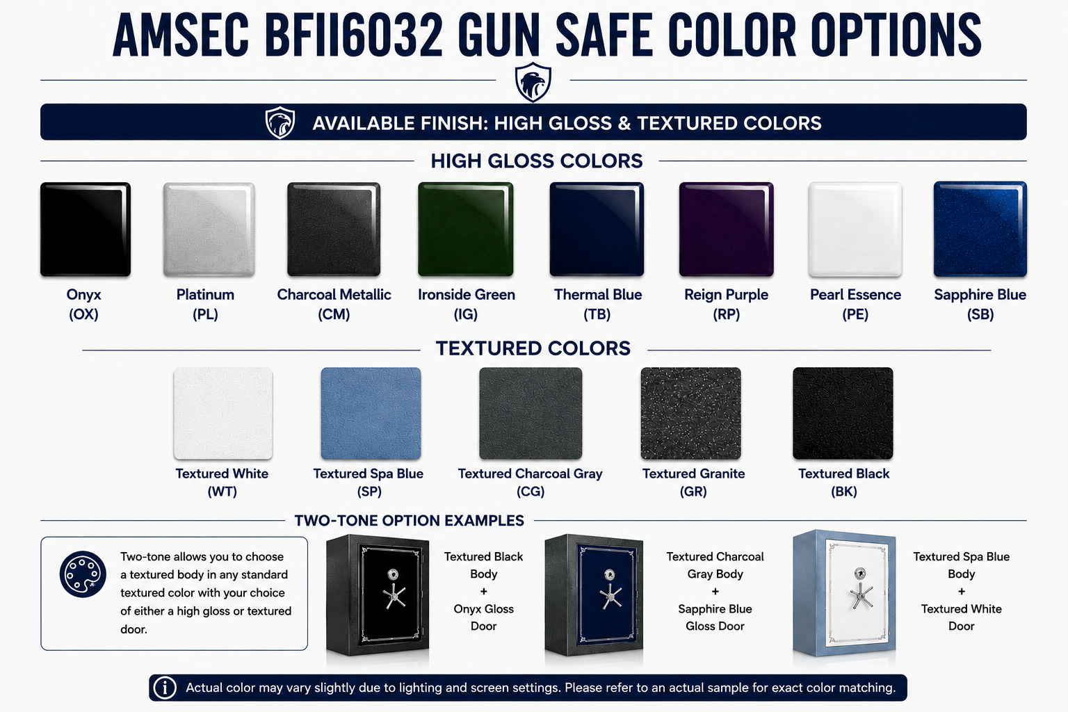 AMSEC BFII6032 Gun Safe | UL RSC II Certified | 2 Hour Fire Rating | 20 Gun Capacity