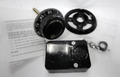 Sargent & Greenleaf 6730-100 — mechanical lock body, dial, ring, and supplied kit components