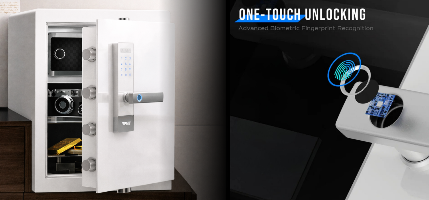 RPNB White Fingerprint Nightstand Safe: Fit Check