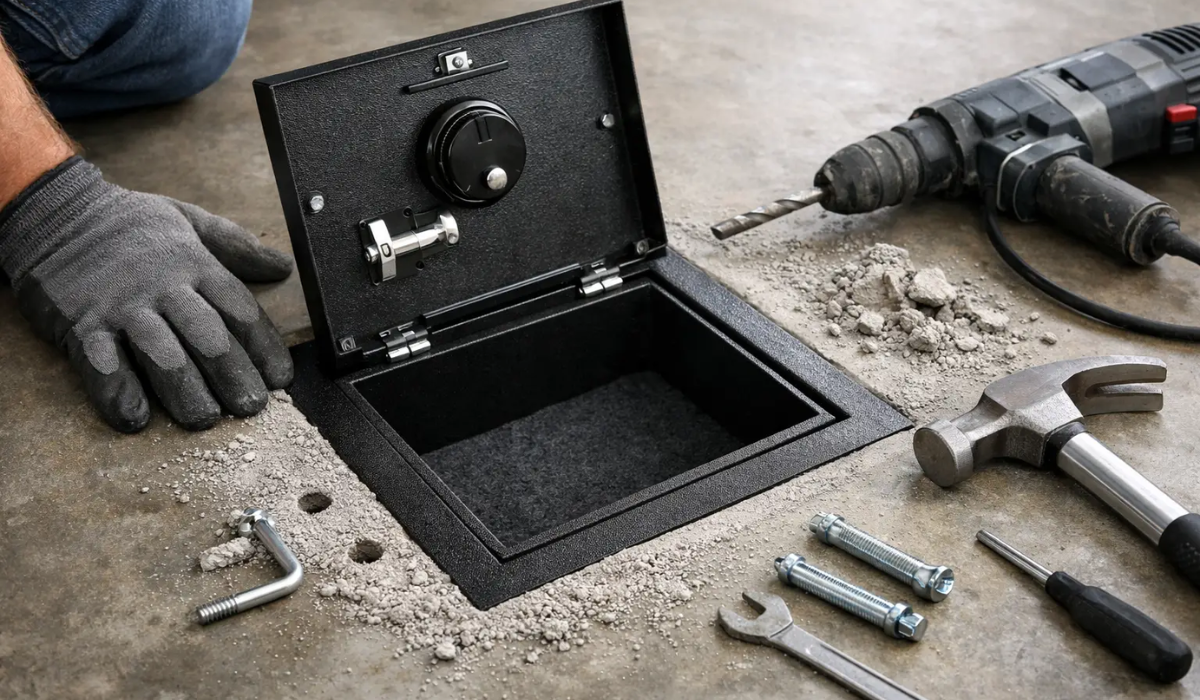 How to Mount Floor Safes in Concrete Securely