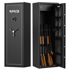 RPNB 10 Rifle Gun Quick Access Safe, Electronic Long Gun Safe with Separate Pistol & Ammo Area-RP10FR