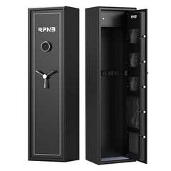 RPNB Fingerprint Metal Rifle Gun Safe, 7 Gun Security Cabinet for Long Gun & Pistol-RP7FR