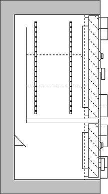 AMSEC ACF4824DS TL-30 Double Door Composite Safe Dimensions Diagram