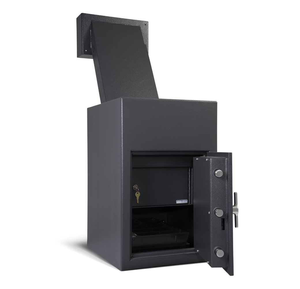 AMSEC DSR2516E2 Through The Wall Depository Safe Side View