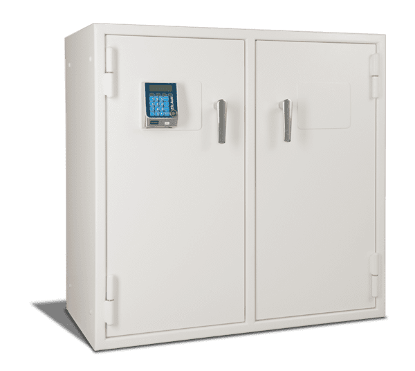 AMSEC NARCO3839 B-Rated Double Door Narcotics Pharmacy Safe - Front View Closed