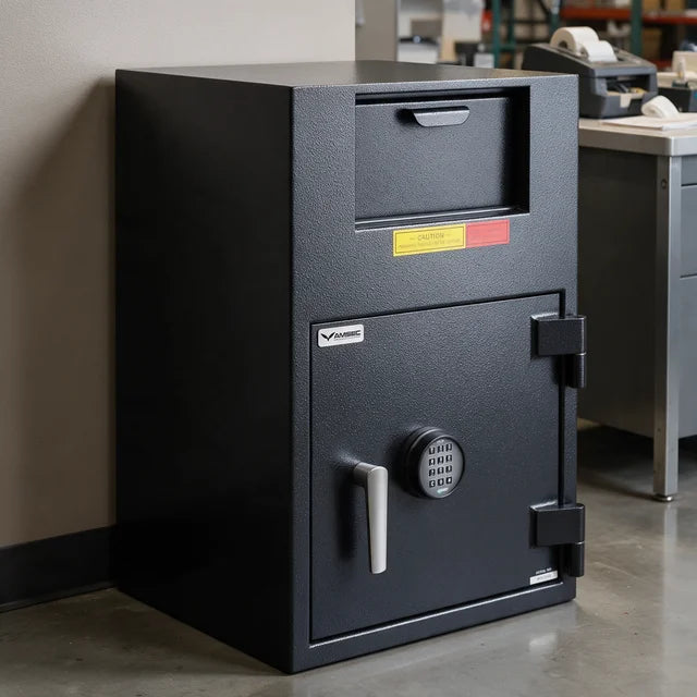 AMSEC BWB2020FL Wide Body Depository Safe | B-Rated | UL Listed Group 2 Dial Lock | 1.75 Cubic Feet