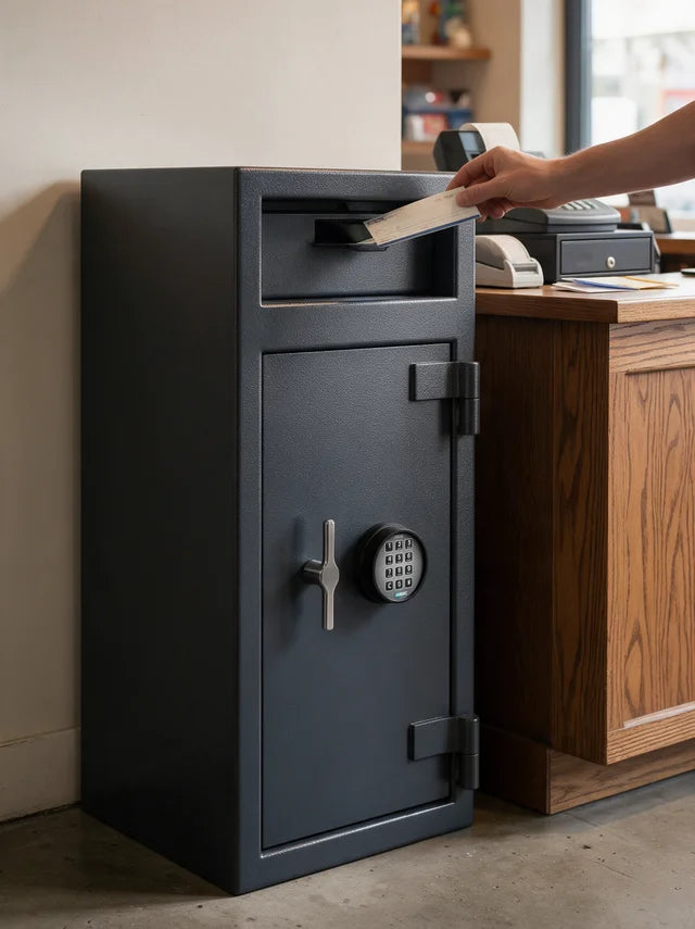 AMSEC DSF2516E2 Front Load Depository Safe | UL Listed Type 1 Electronic Lock | 1.39 Cubic Feet
