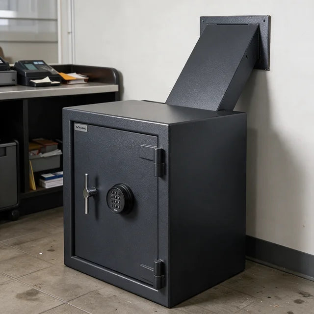 AMSEC DSR2516E2 Through The Wall Depository Safe | UL Listed Type 1 Electronic Lock | 1.39 Cubic Feet