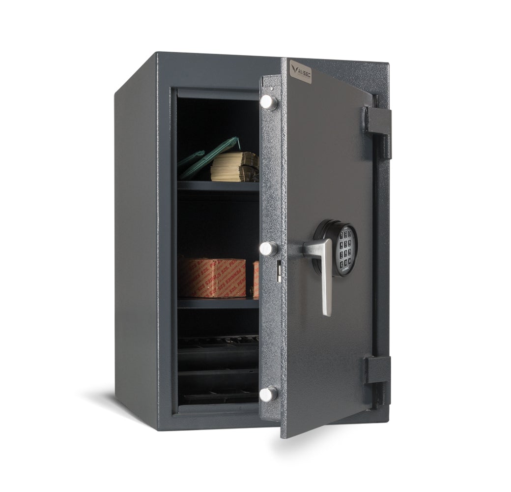 AMSEC BWB3020 B-Rate Wide Body Security SafeAMSEC BWB3020 B-Rate Wide Body Security Safe Door Open with Contents