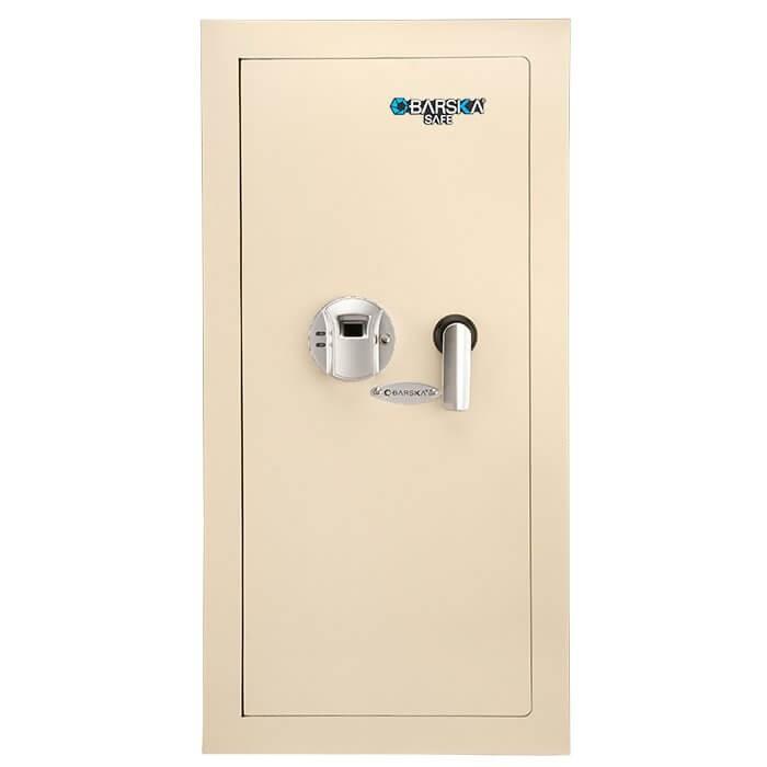 Barska Ax12880 Biometric Wall Safe White Left Hand Swing