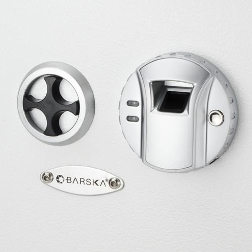 Barska Ax13030 White Biometric Wall Safe