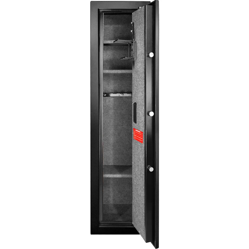 Barska AX11898 Large Biometric Rifle Safe | Biometric or Key Lock | 12 Gun Capacity