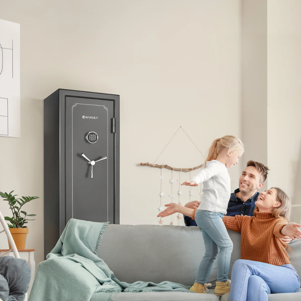 Barska AX12216 Fire Safe Vault | Key Lock | 40 Minute Fire Rating | 14 Gun Capacity