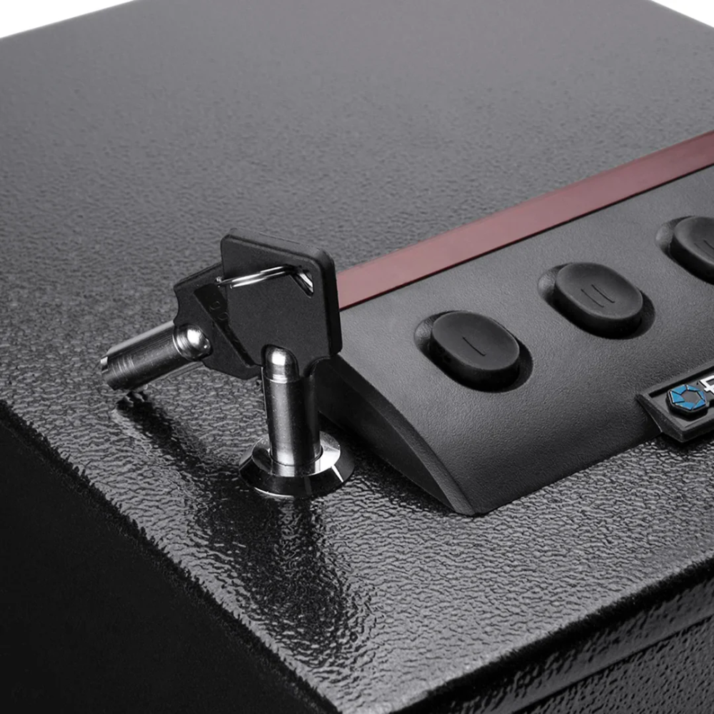 Barska AX12432 Quick Access Keypad Pistol Safe with Key Lock