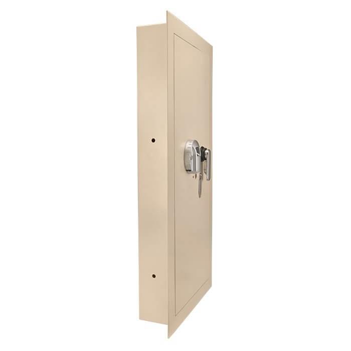 Barska AX12880 Biometric Wall Safe (Left or Right Hand Swing) | Biometric & Key Lock