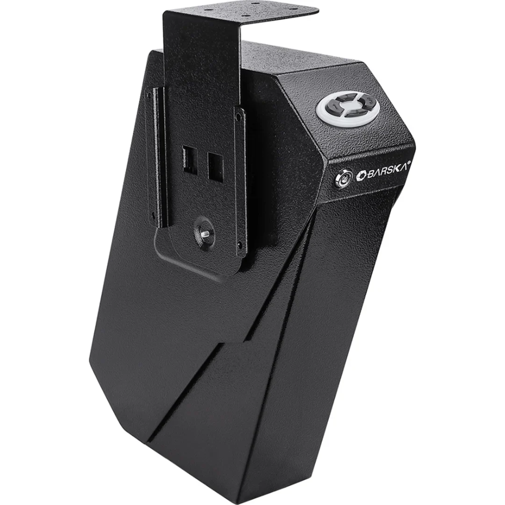 Barska AX13094 Quick Access Handgun Desk Safe | Keypad & Key Lock