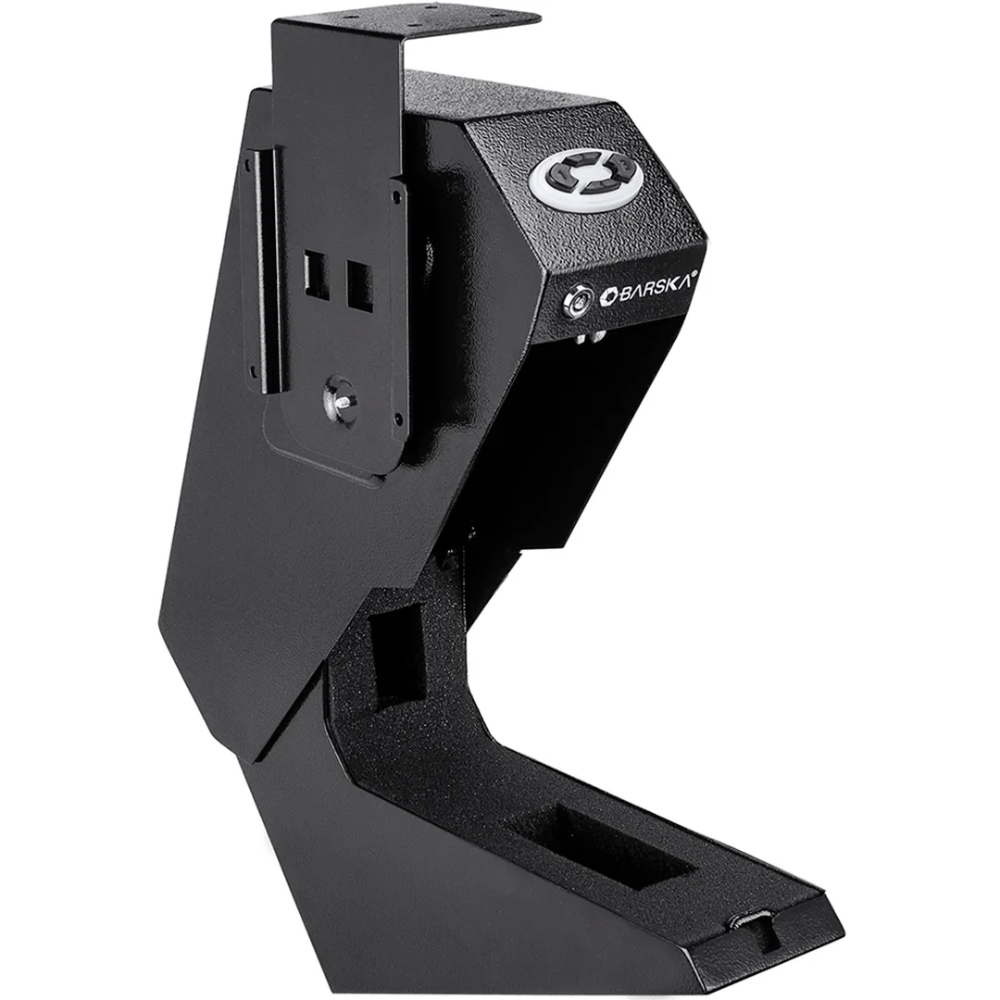 Barska AX13094 Quick Access Handgun Desk Safe | Keypad & Key Lock