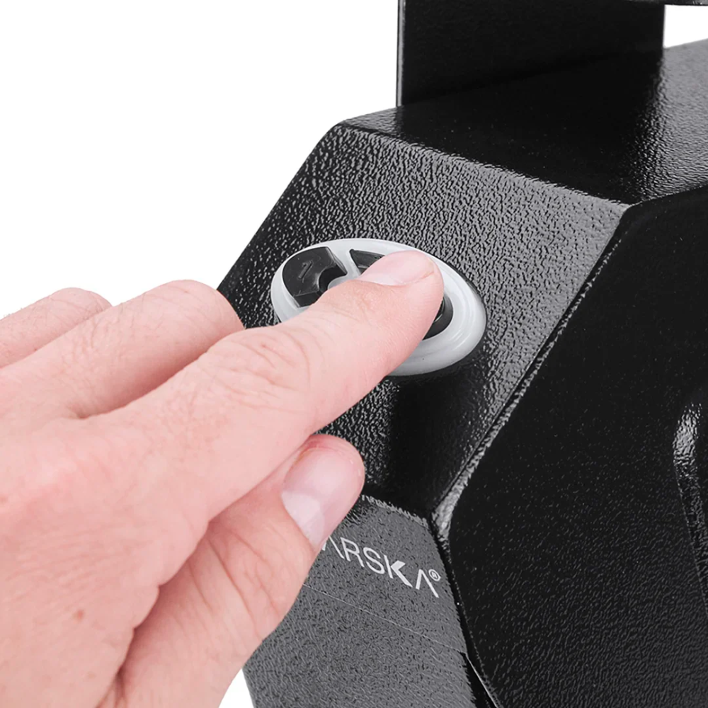 Barska AX13094 Quick Access Handgun Desk Safe | Keypad & Key Lock