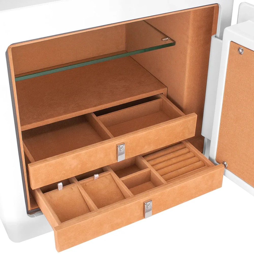 Barska AX13104 Jewelry Safe with Digital Lock Description | Pin Code & Key Lock | 30 Minute Fire Rating