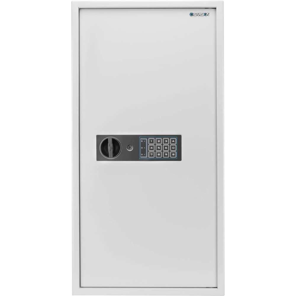 Barska AX13350 180 Keys Keypad Wall Key Cabinet White | Keypad & Key Lock