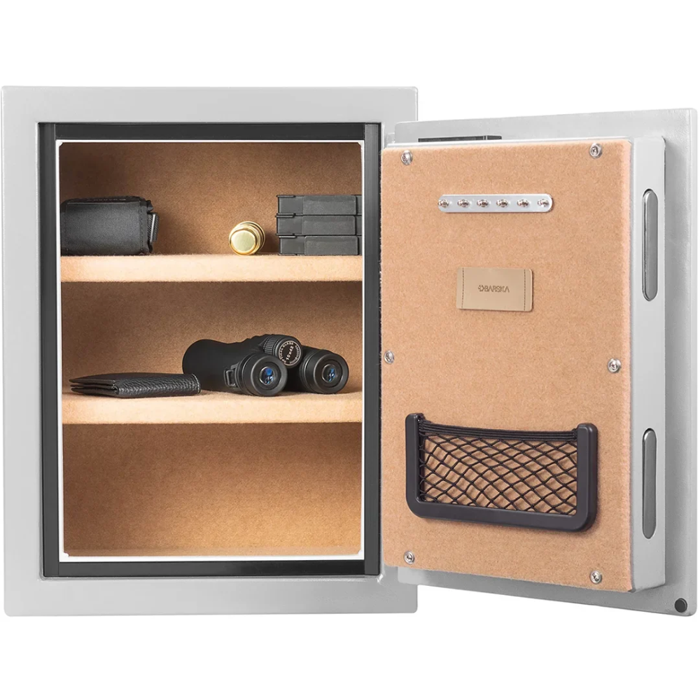 Barska AX13494 1.64 Cu. Ft. Biometric Fireproof Safe Gray | Biometric & Key Lock | 30 Minute Fire Rating