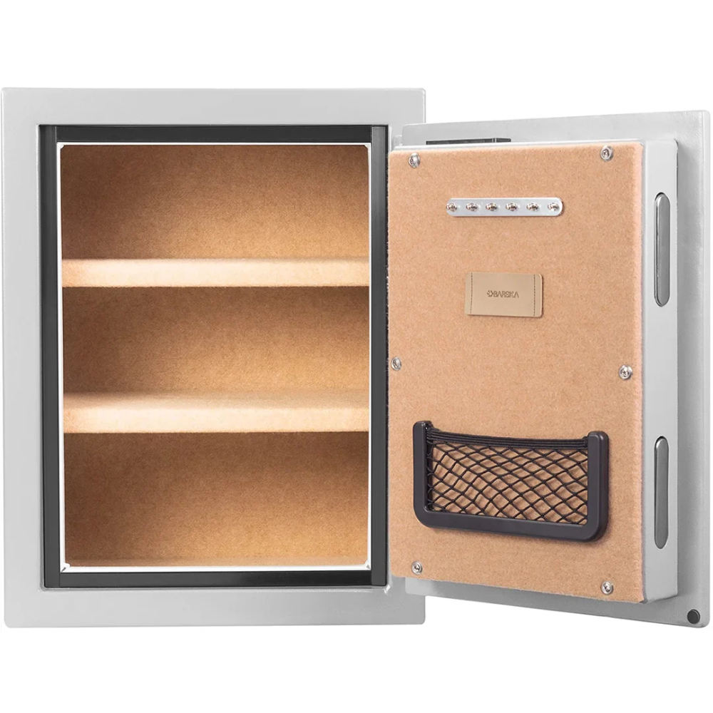 Barska AX13494 1.64 Cu. Ft. Biometric Fireproof Safe Gray | Biometric & Key Lock | 30 Minute Fire Rating