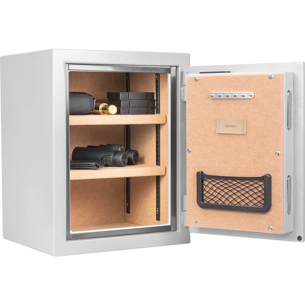 Barska AX13494 1.64 Cu. Ft. Biometric Fireproof Safe Gray | Biometric & Key Lock | 30 Minute Fire Rating