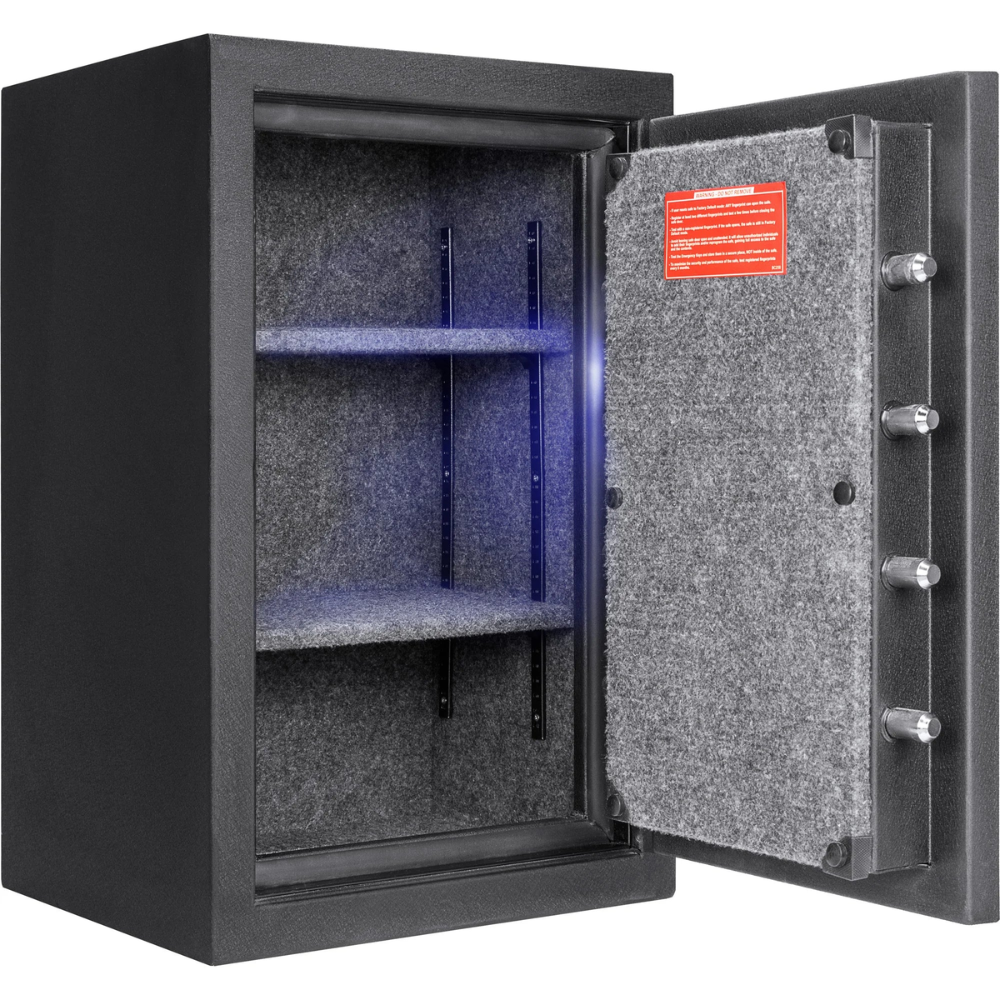 Barska AX13744 Biometric Keypad Fire Resistant Safe | Biometric Keypad & Key Lock | 30 Minute Fire Rating