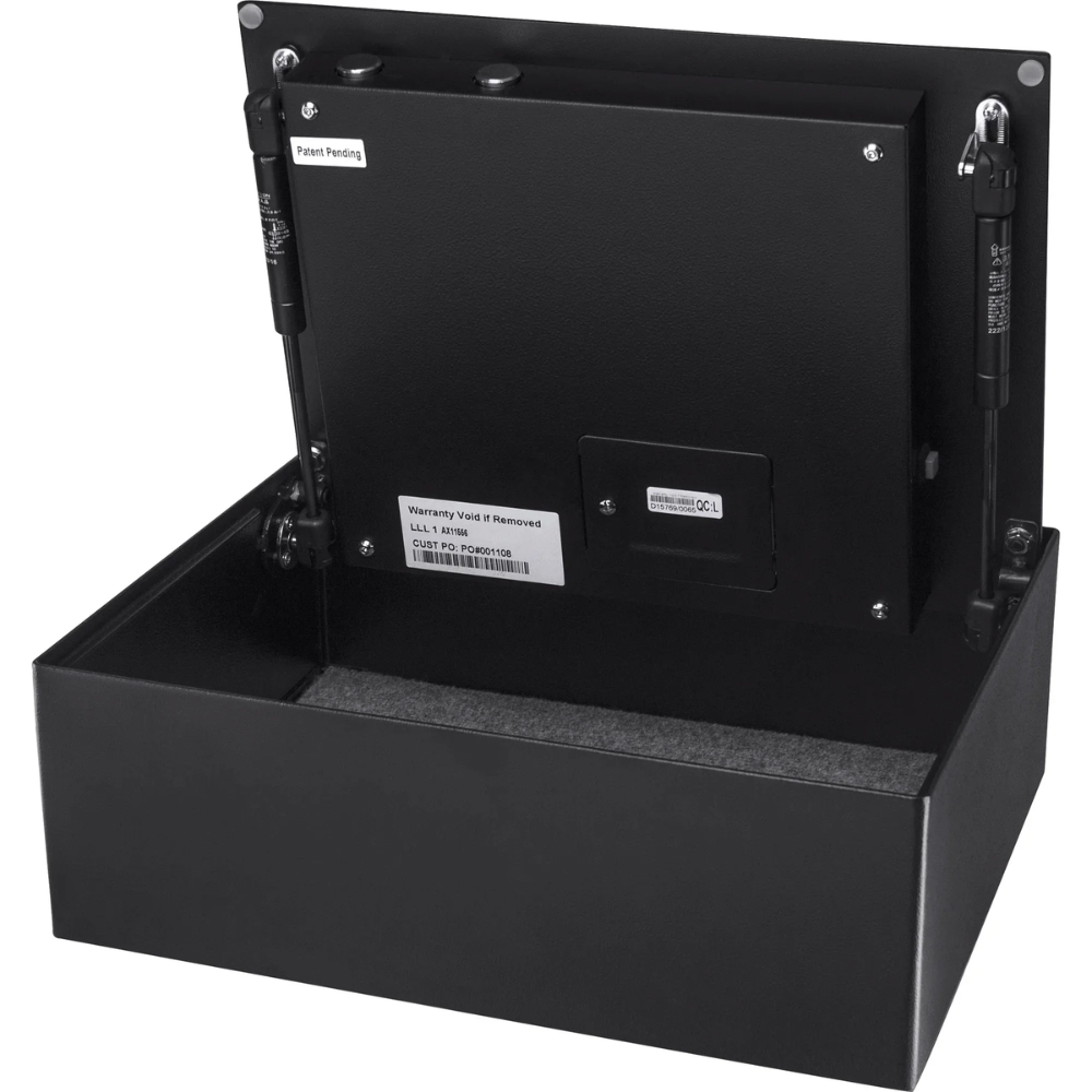 Barska CB11790 Key Lock Cash Box With Coin Tray |  Biometric & Key Lock