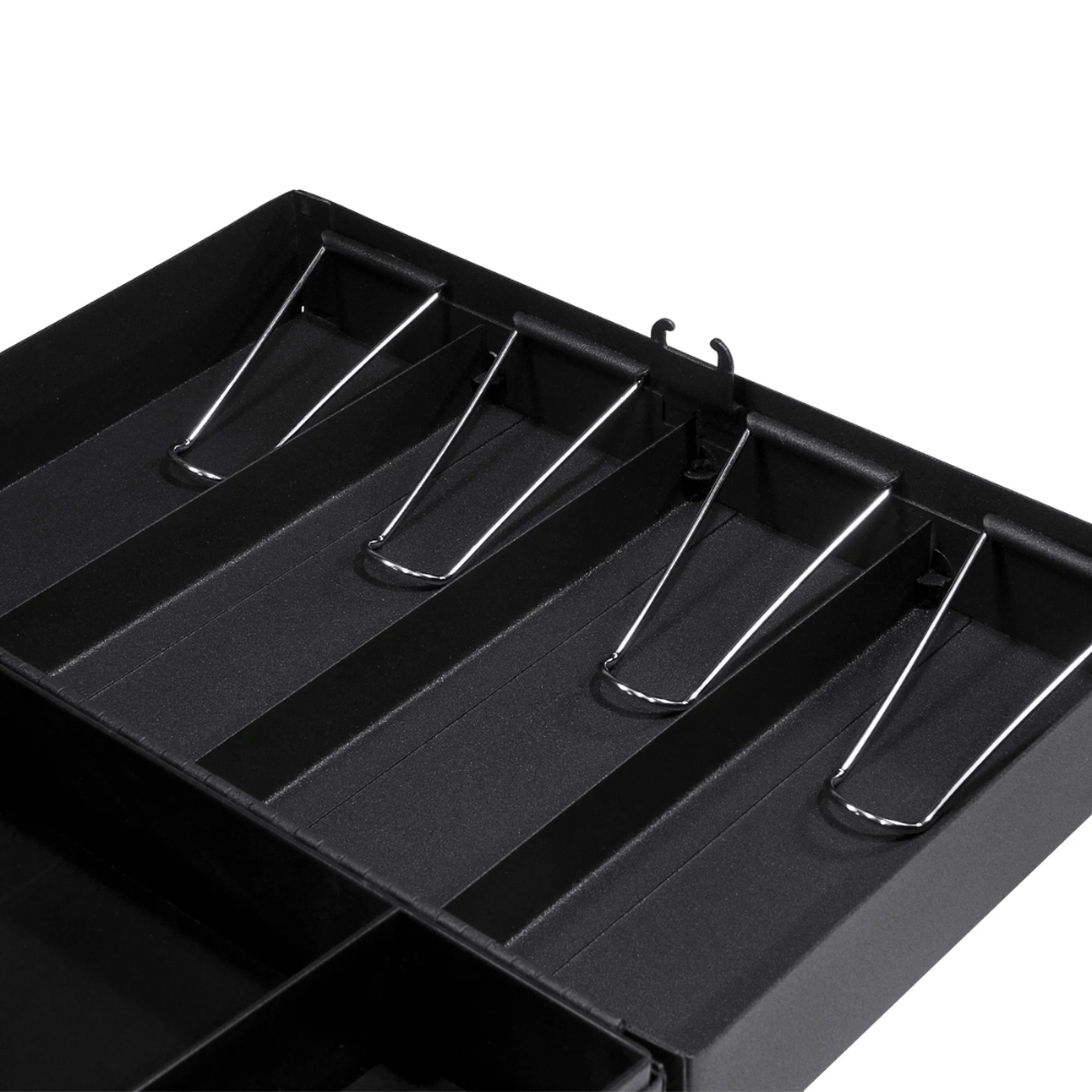 Barska CB11794 17" Cash Box With 6 Compartment Tray | Key Lock