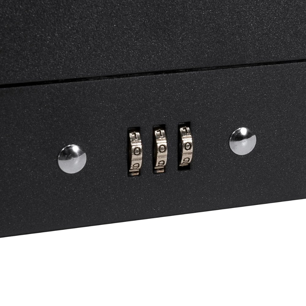 Barska CB11794 17" Cash Box With 6 Compartment Tray | Key Lock