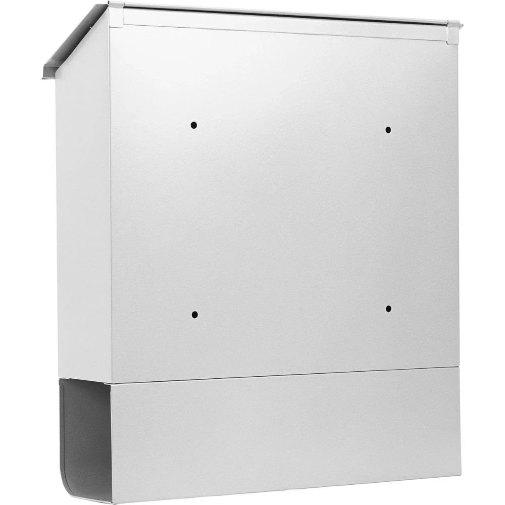 Barska CB13698 Contemporary Wall Mount Mailbox with Newspaper Bucket | Key Lock