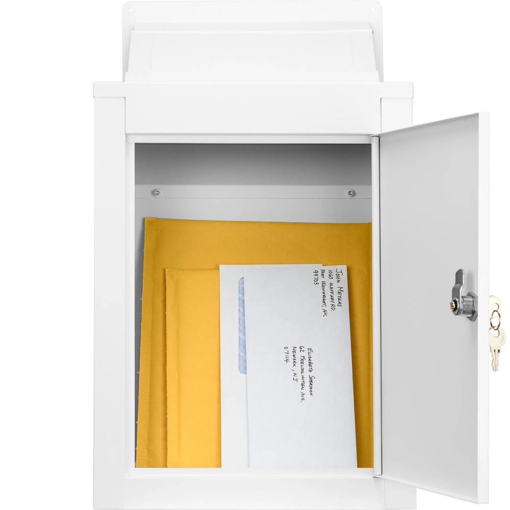 Barska CB13954 Through-The-Wall Drop Box with Adjustable Chute | Key Lock