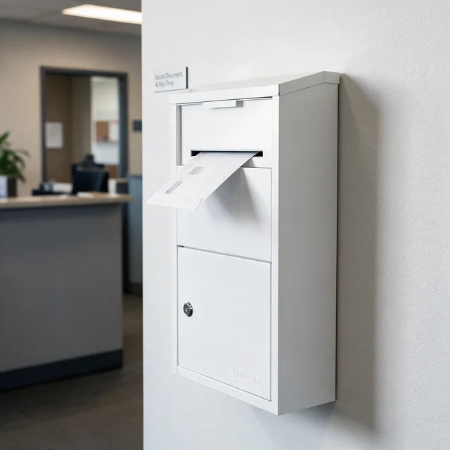 Barska CB13956 Large Locking Wall Mount Drop Box | Key Lock