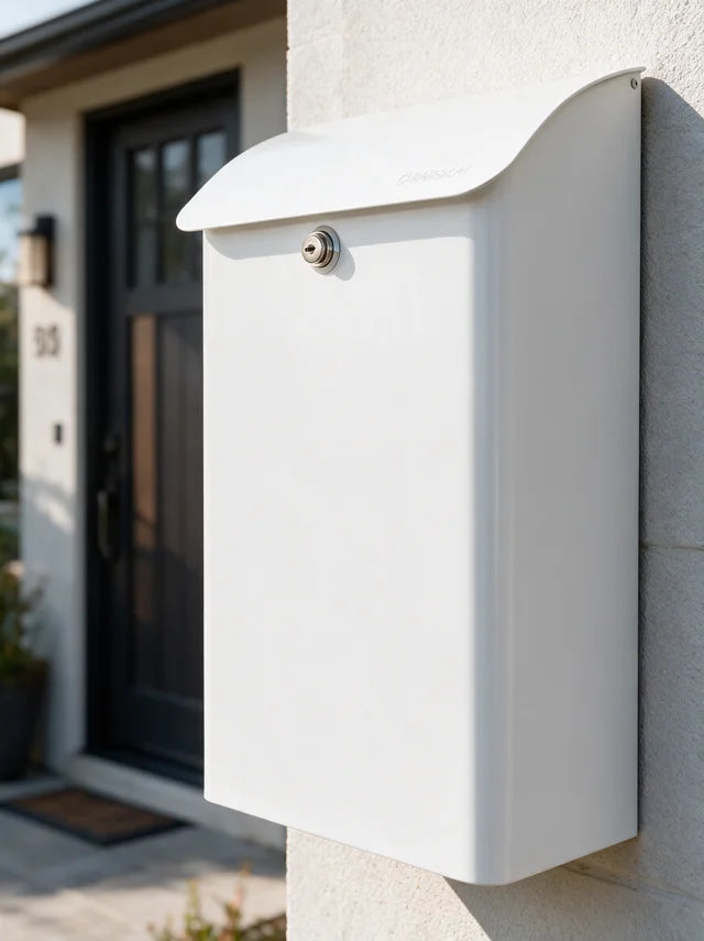 Barska CB14074 Wall-Mount Top Opening Mail Drop Box | Key Lock