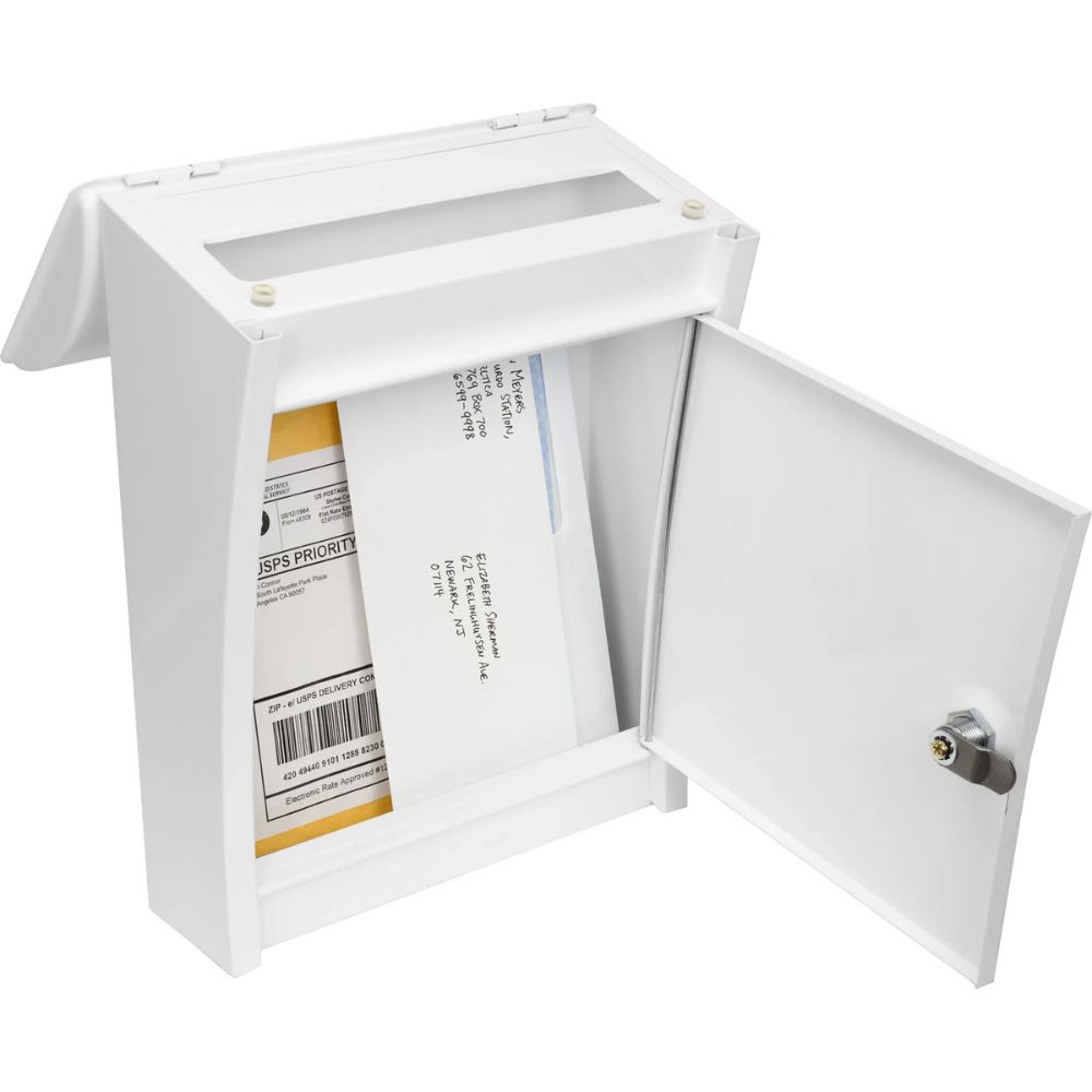 Barska CB14076 Wall Mount Mail Drop box with Flap | Key Lock