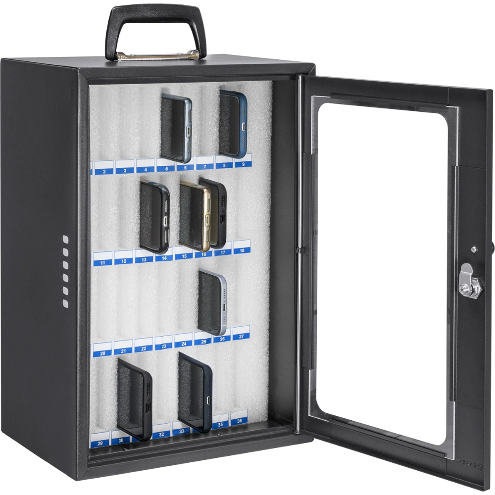 Barska CB14104 Cell Phone Storage Cabinet - 36 Slots | Key Lock
