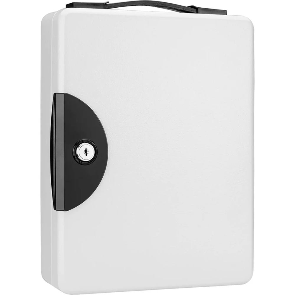 Barska Cb12948 50 Keys Lock Box Grey With Carrying Handle | Key Lock