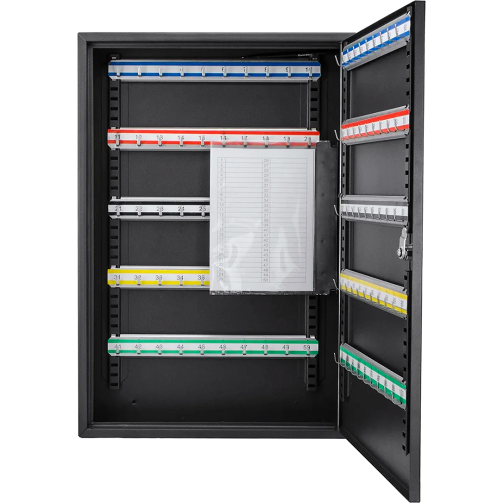 Barska Cb12964 100 Key Cabinet Adjustable Lock Box With Key Lock Black