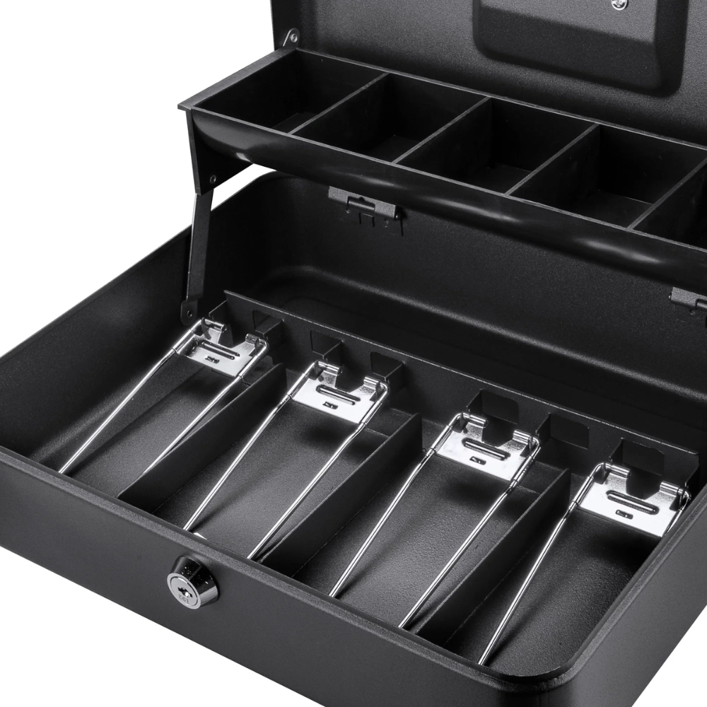 Barska Cb13054 12" Register Style Cash Box With Key Lock