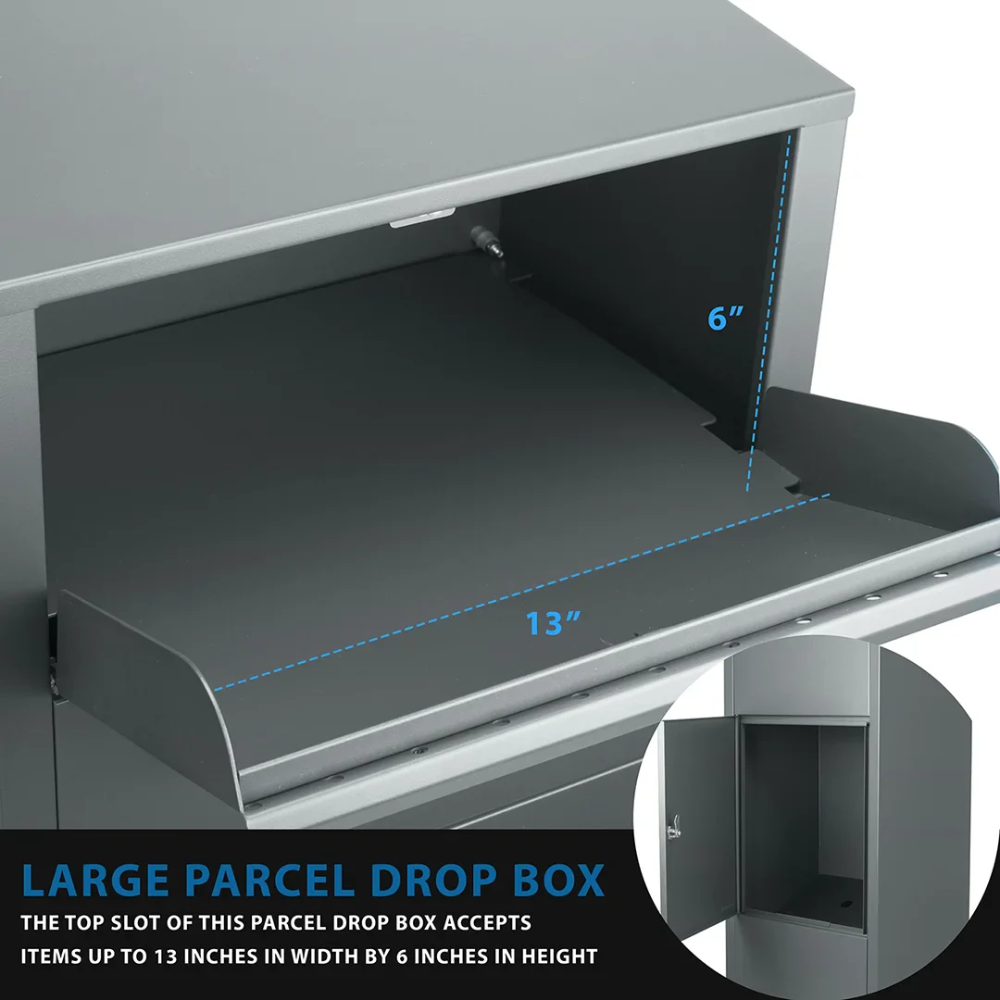 Barska Cb13256 Large Parcel Drop Box | Key Lock