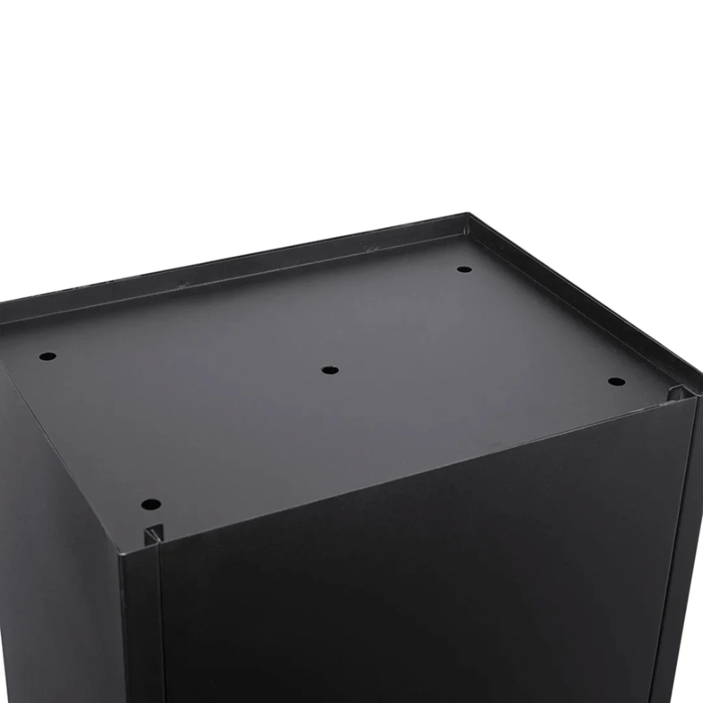 Barska Cb13332 Black Parcel Mailbox With Package Compartment Mpb-600 | Key Lock