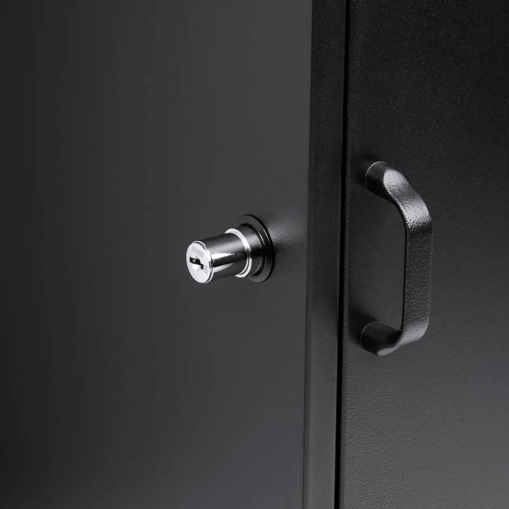 Barska Cb13332 Black Parcel Mailbox With Package Compartment Mpb-600 | Key Lock