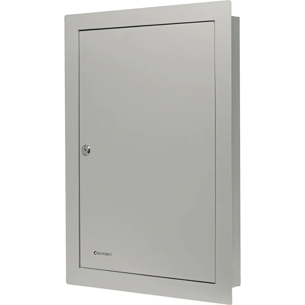 Barska Cb13534 100 Keys Adjustable In Wall Key Cabinet With Flange Gray | Key Lock